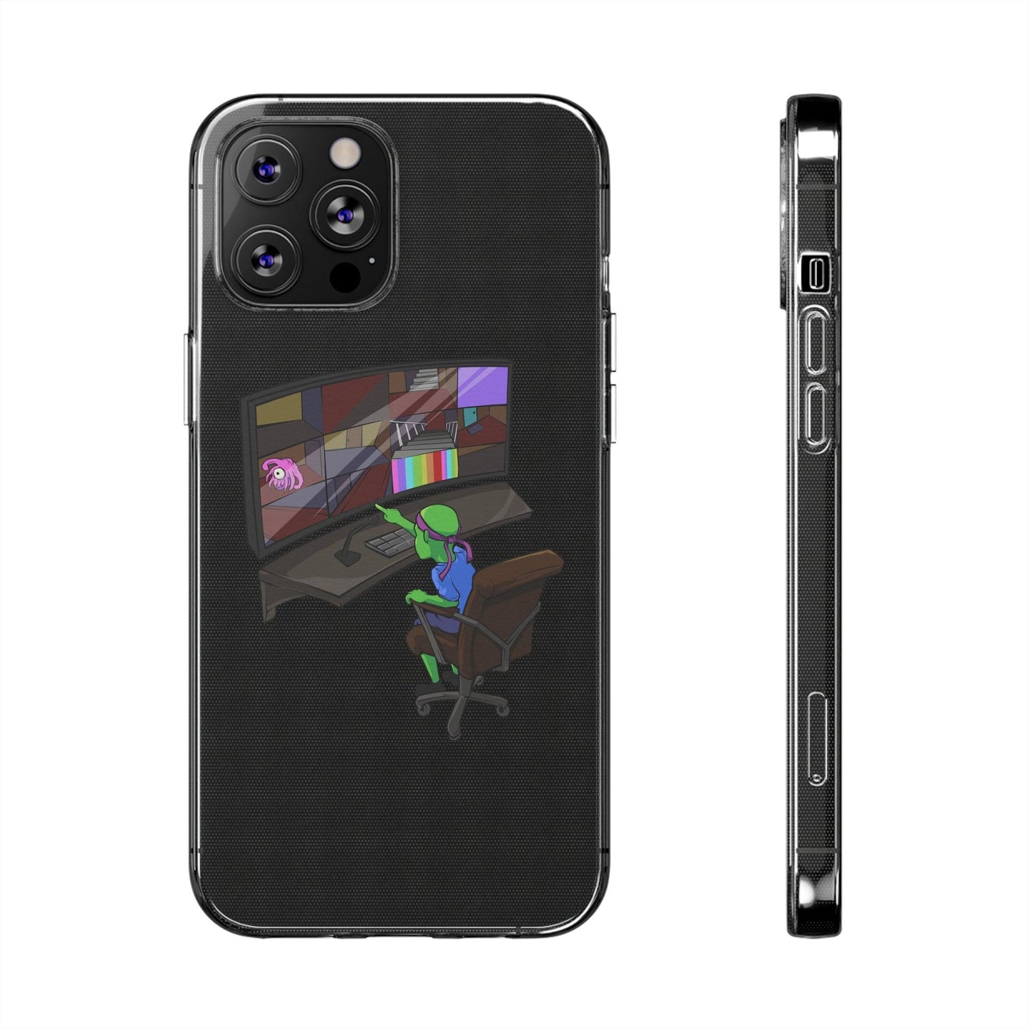 Coque iphone transparente Diabolo Surveillance - DiaboloStore