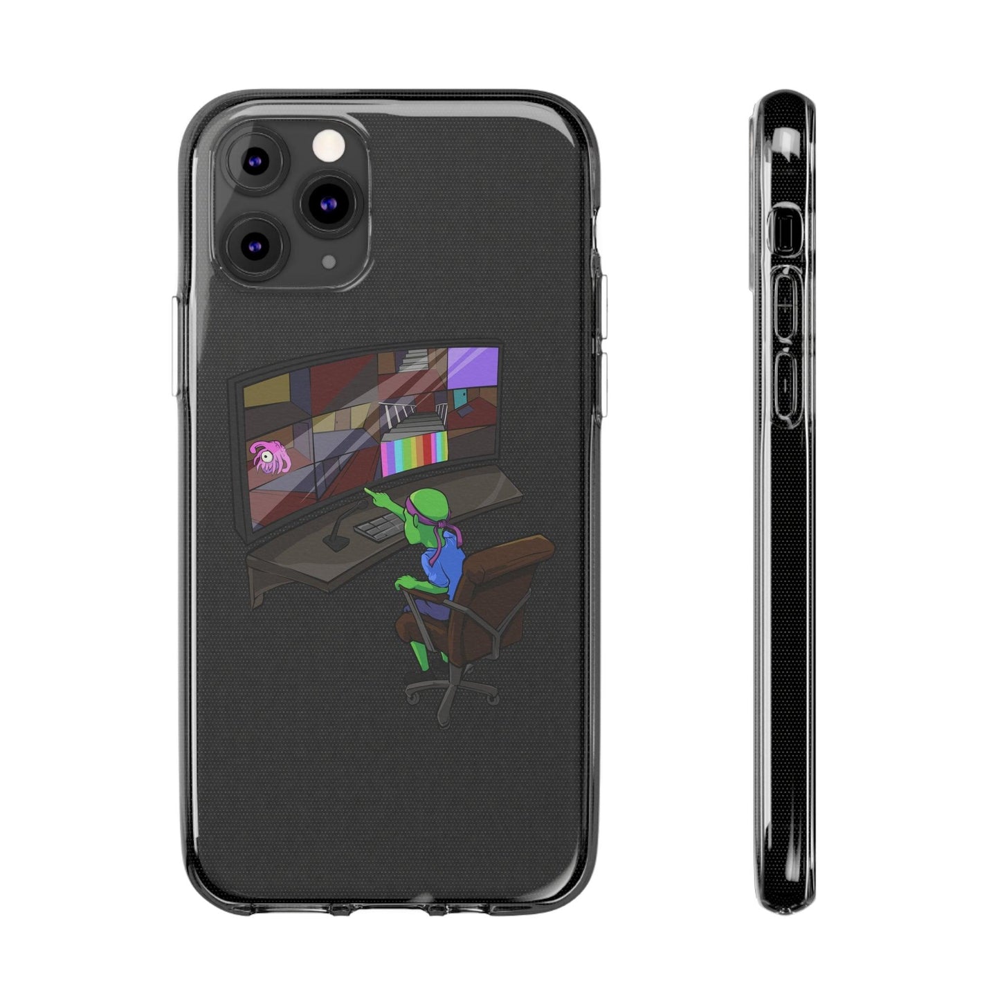 Coque iphone transparente Diabolo Surveillance - DiaboloStore