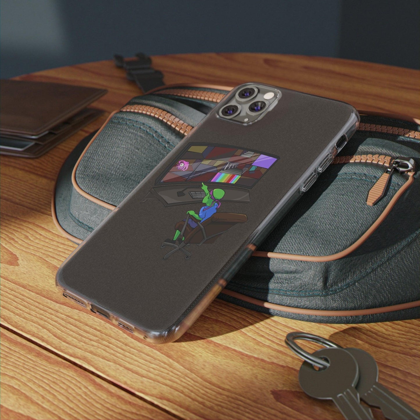 Coque iphone transparente Diabolo Surveillance - DiaboloStore