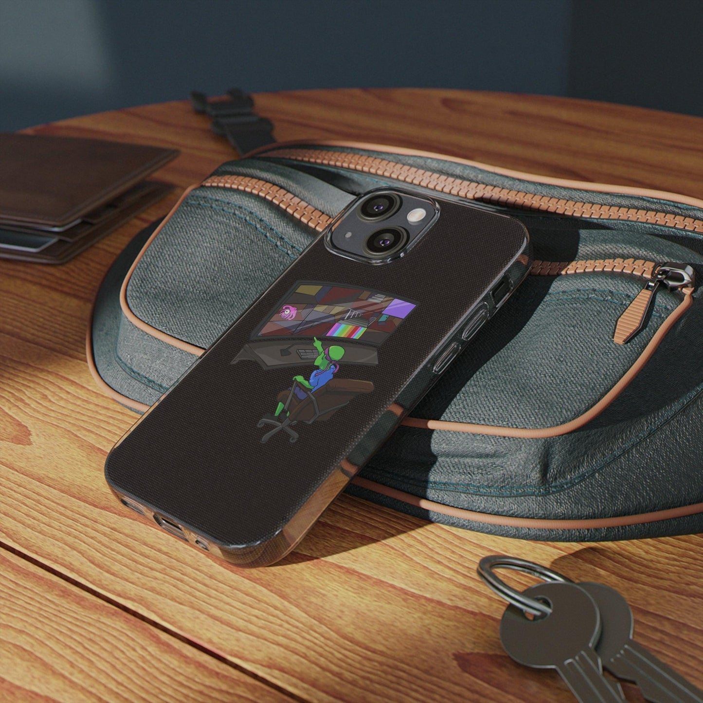 Coque iphone transparente Diabolo Surveillance - DiaboloStore