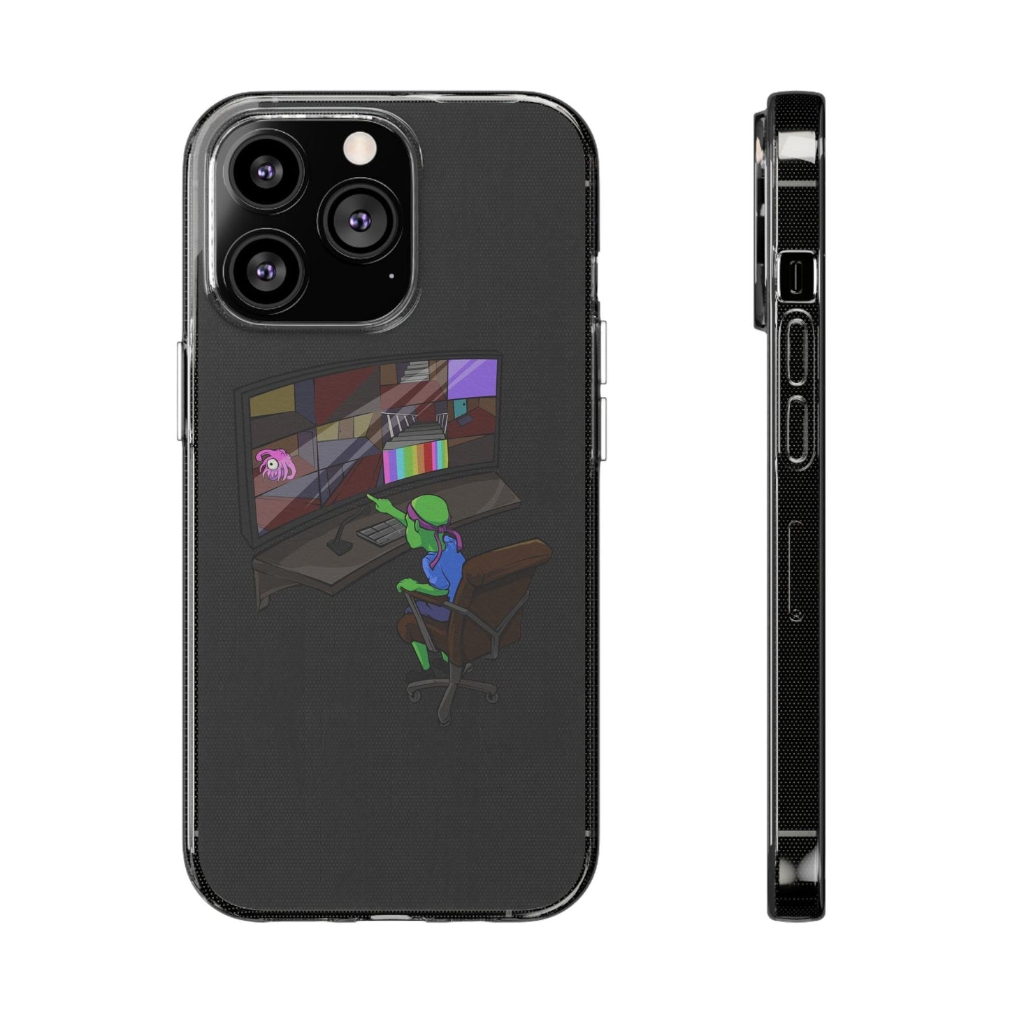Coque iphone transparente Diabolo Surveillance - DiaboloStore