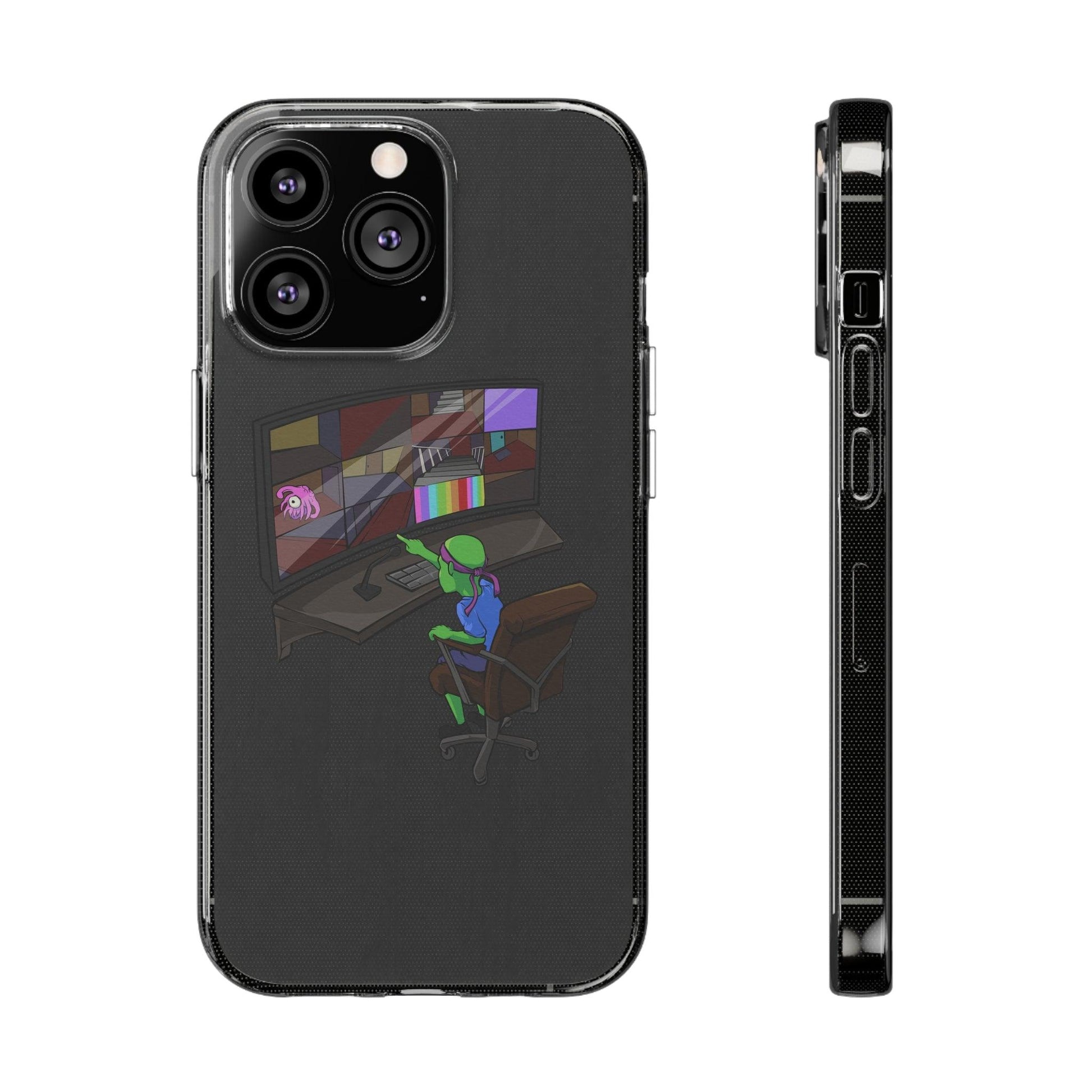 Coque iphone transparente Diabolo Surveillance - DiaboloStore