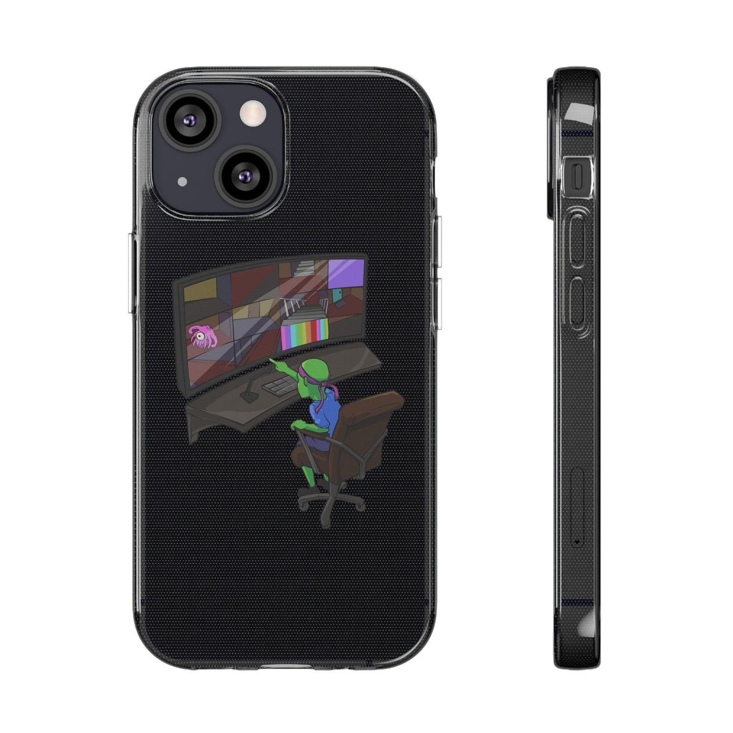 Coque iphone transparente Diabolo Surveillance - DiaboloStore