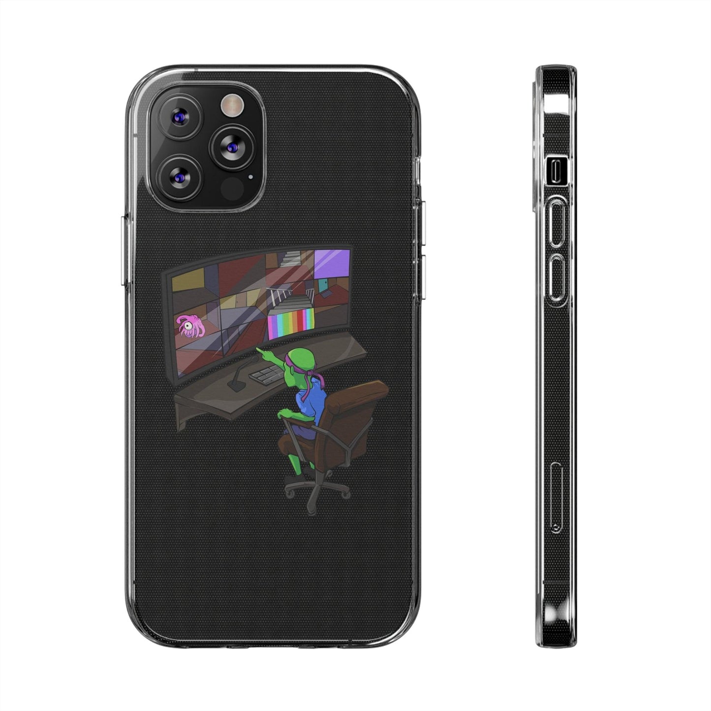 Coque iphone transparente Diabolo Surveillance - DiaboloStore