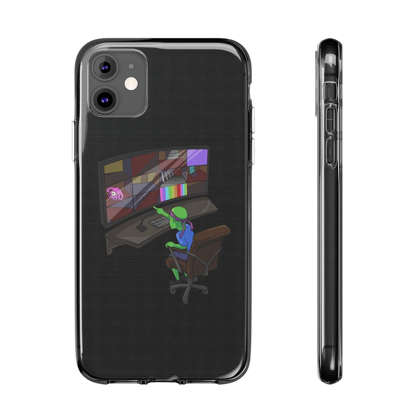 Coque iphone transparente Diabolo Surveillance - DiaboloStore