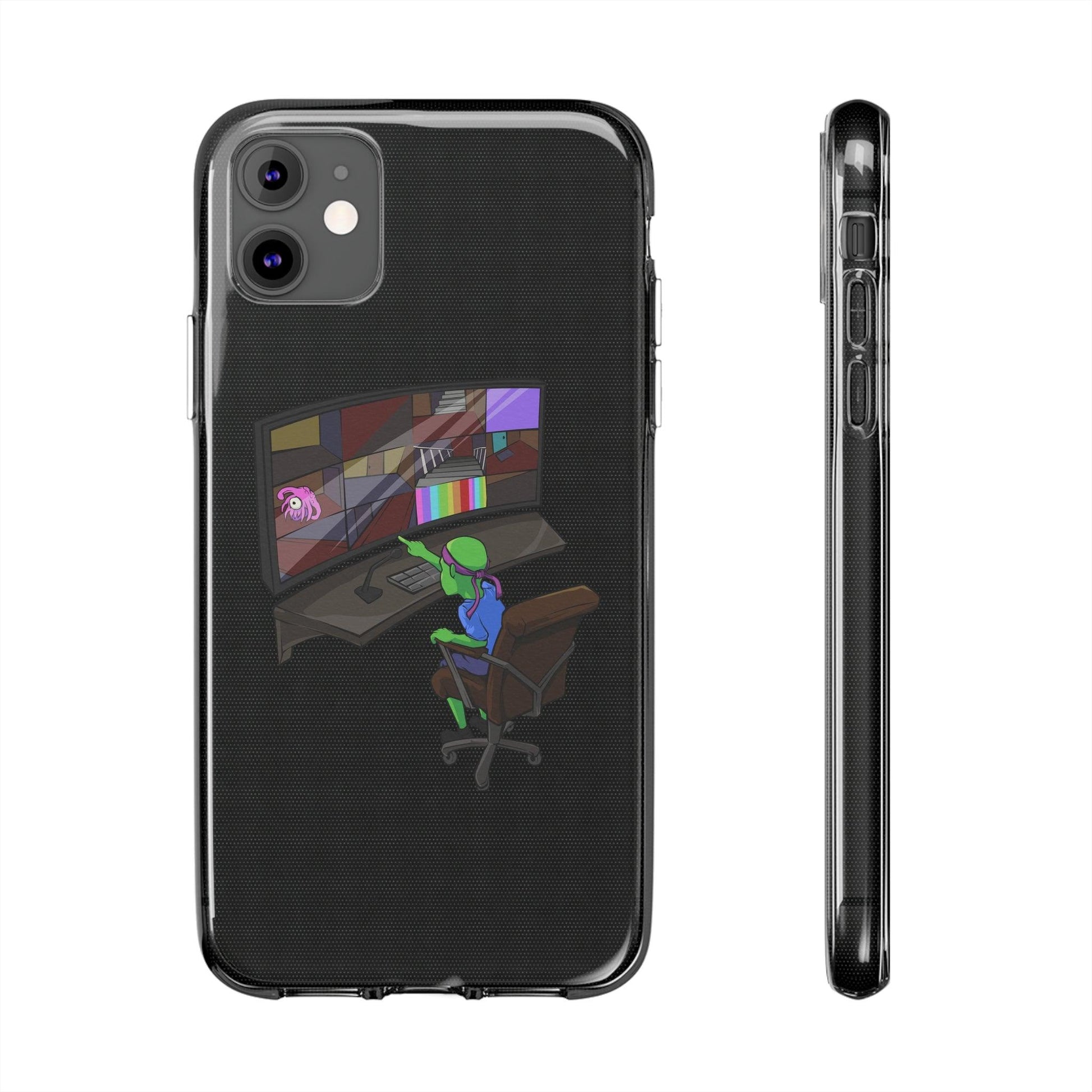 Coque iphone transparente Diabolo Surveillance - DiaboloStore