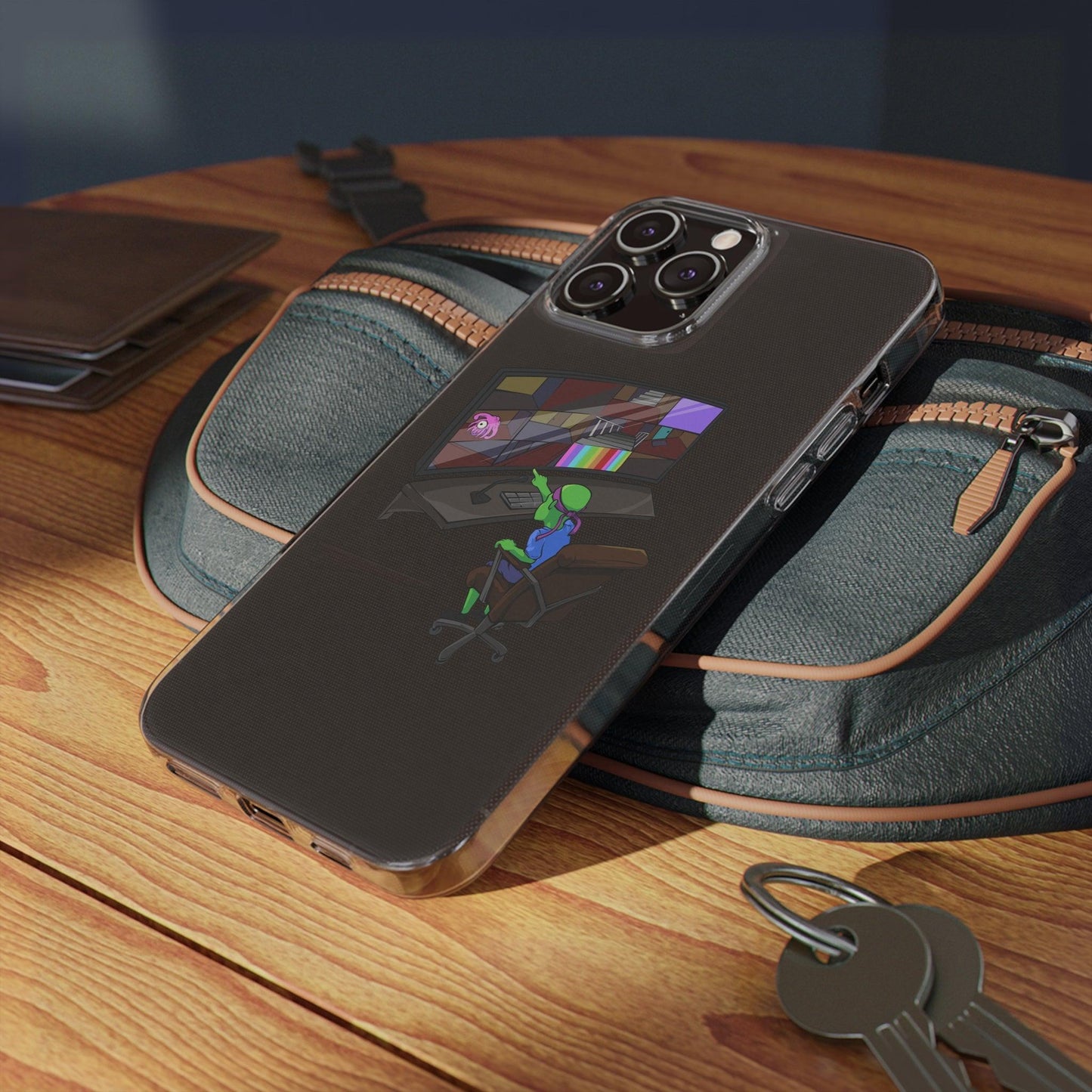 Coque iphone transparente Diabolo Surveillance - DiaboloStore