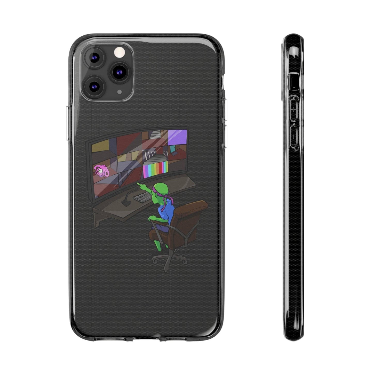 Coque iphone transparente Diabolo Surveillance - DiaboloStore