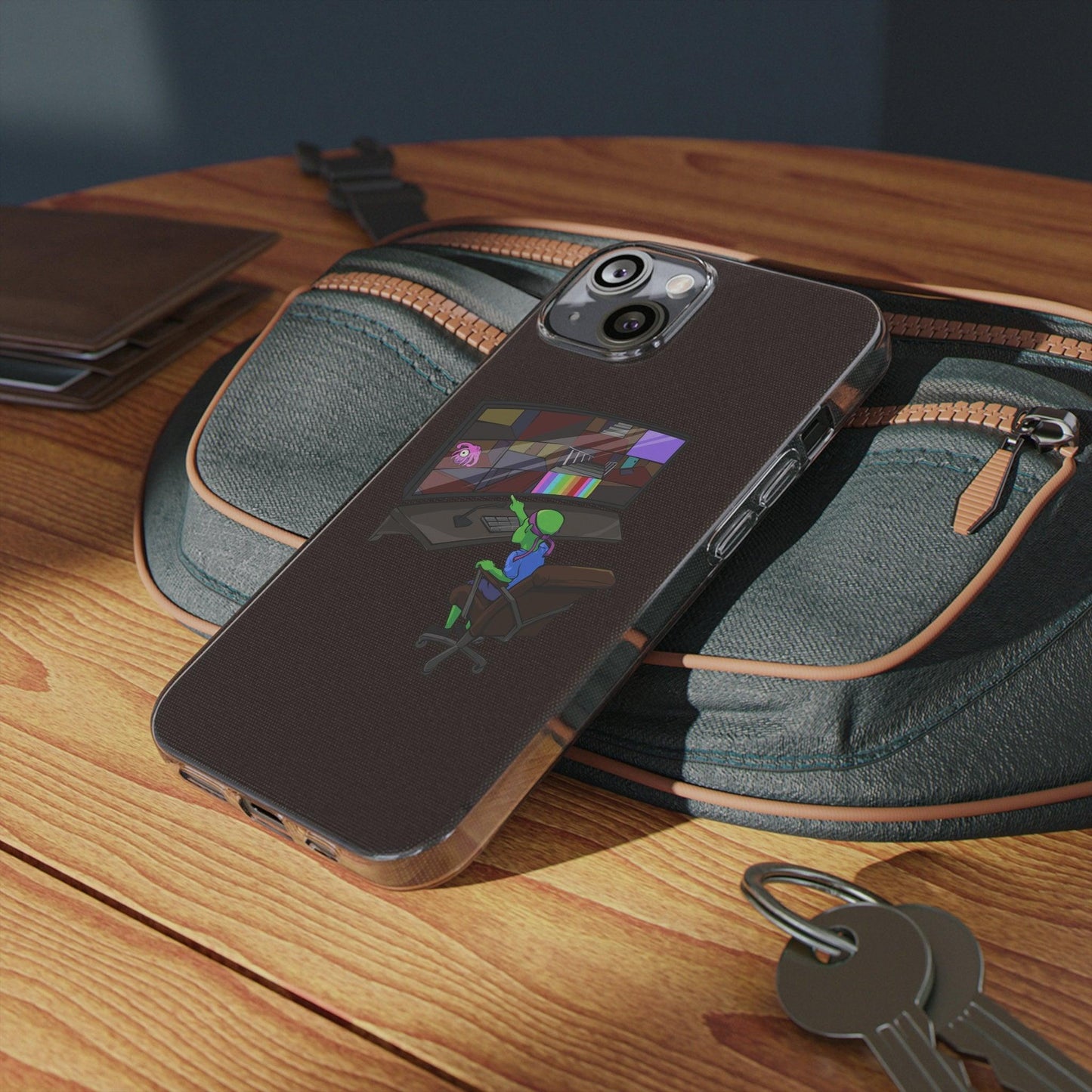 Coque iphone transparente Diabolo Surveillance - DiaboloStore