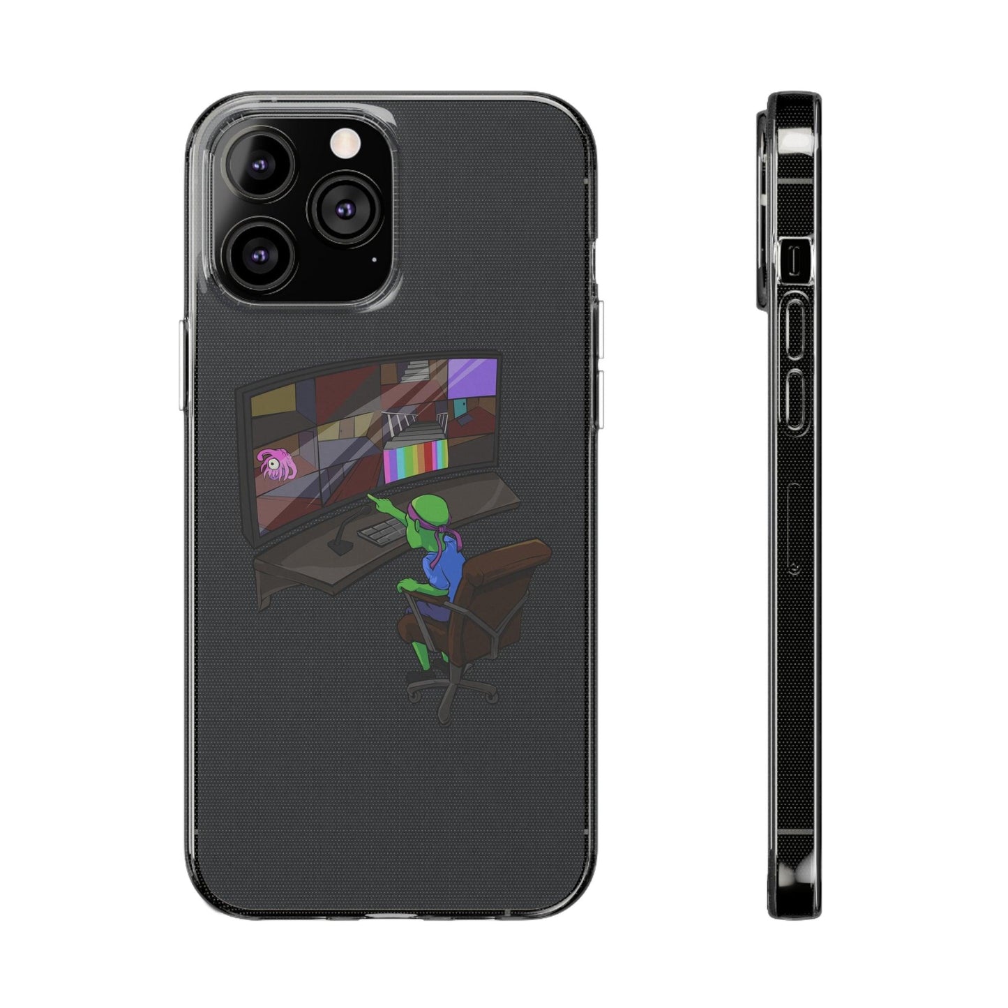 Coque iphone transparente Diabolo Surveillance - DiaboloStore