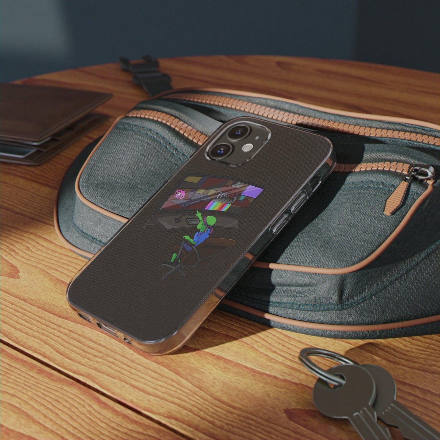 Coque iphone transparente Diabolo Surveillance - DiaboloStore