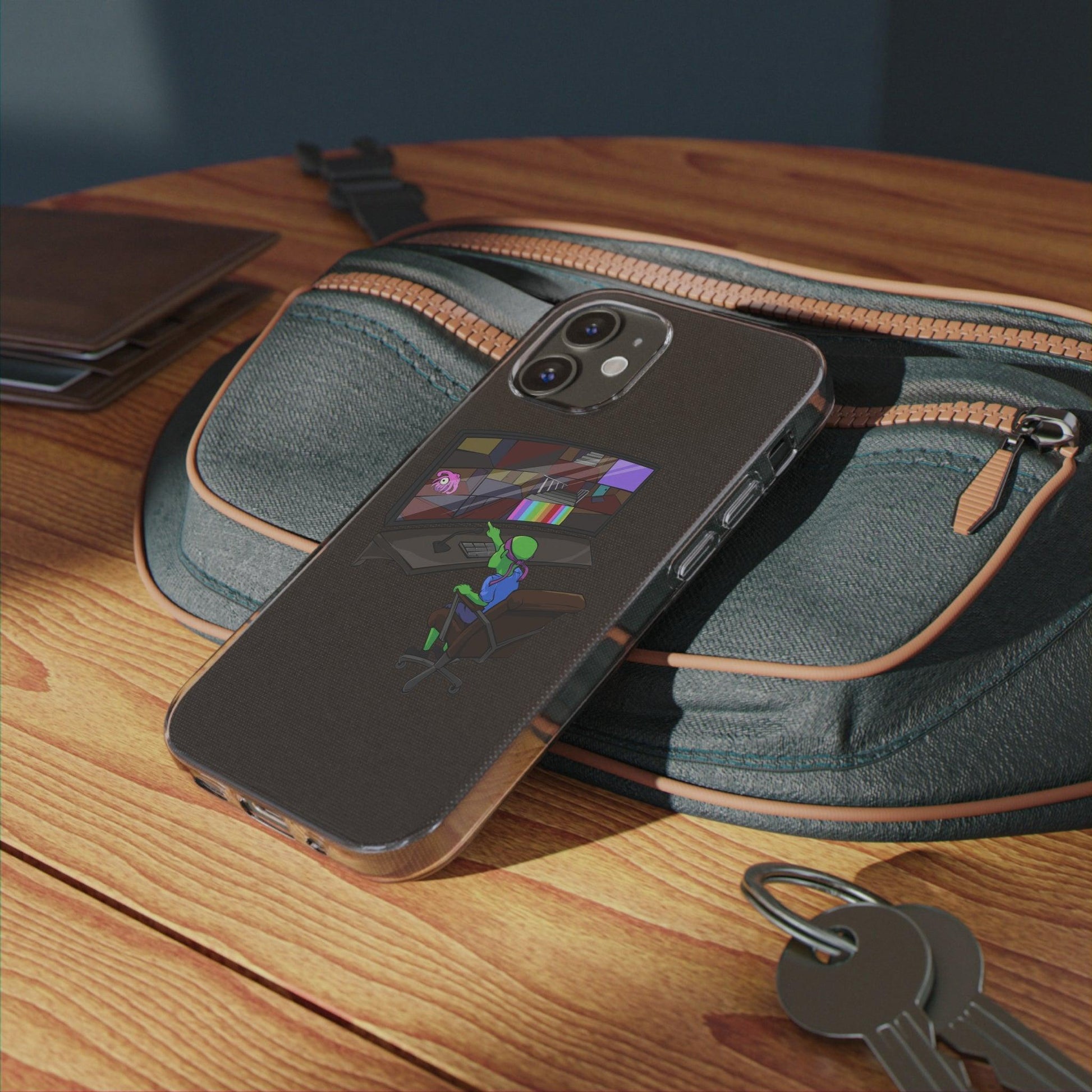 Coque iphone transparente Diabolo Surveillance - DiaboloStore