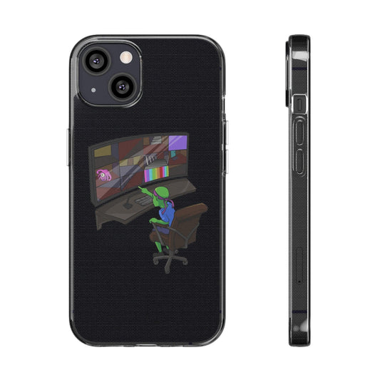 Coque iphone transparente Diabolo Surveillance - DiaboloStore